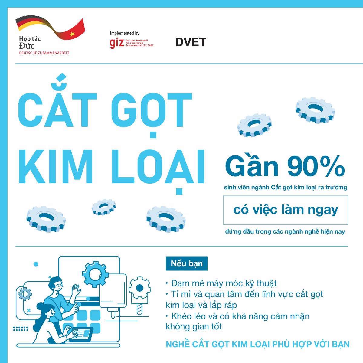 Ngành Cắt Gọt Kim Loại Chuẩn Đức: Sức Hút Với Gen Z Và Doanh Nghiệp Thời Đại Số