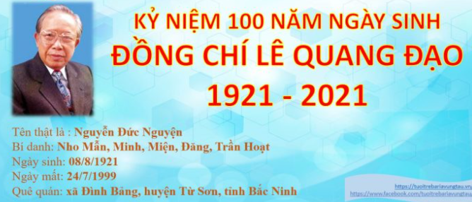 Chương trình nói chuyện truyền thống nhân dịp kỷ niệm 100 năm ngày sinh đồng chí Lê Quang Đạo