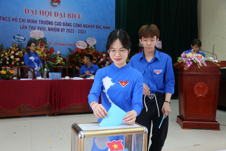 Đại hội Đại biểu Đoàn TNCS Hồ Chí Minh trường Cao đẳng Công nghiệp Bắc Ninh