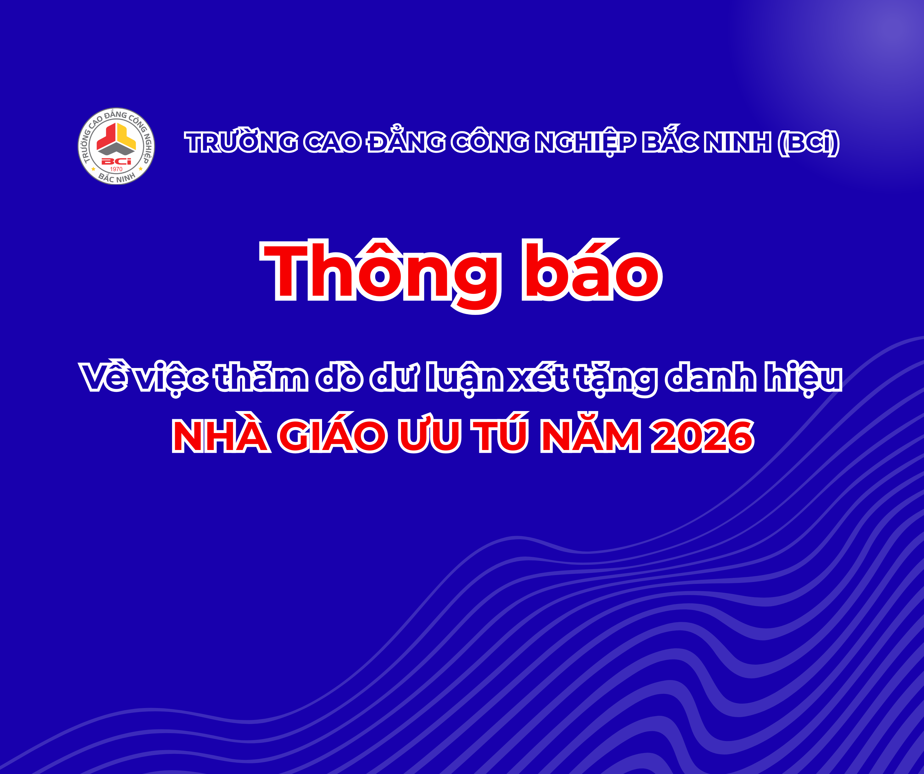 THÔNG BÁO THĂM DÒ DƯ LUẬN XÉT TẶNG DANH HIỆU 