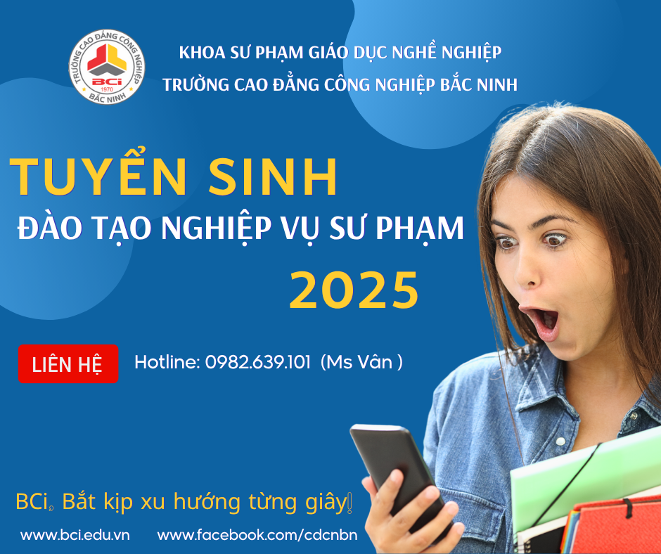 BCi TUYỂN SINH BỒI DƯỠNG, CẤP CHỨNG CHỈ NGHIỆP VỤ SƯ PHẠM